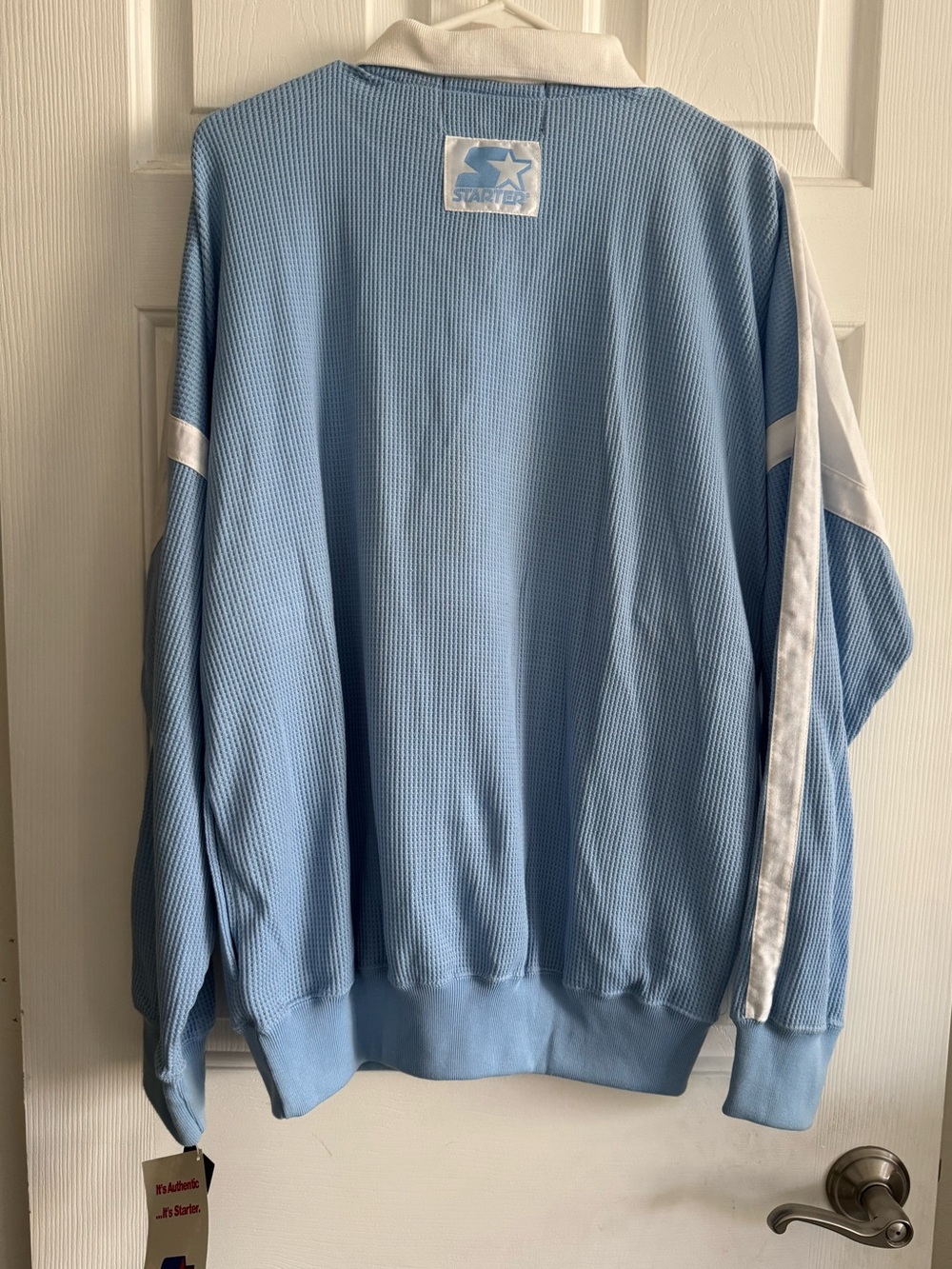 NWT Vintage Starter UCLA Long Sleeve Polo Shirt Large - Retro Waffle Knit - Picture 5 of 5